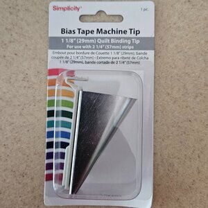 BRAND NEW SIMPLICITY 1 1/8" BIAS TAPE MACHINE TIP QUILT BINDING TIP